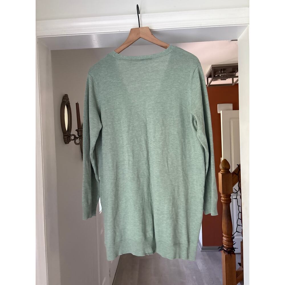 Maurices | Teal Button Up Cardigan Sweater Large Lightweight Casual - Picture 5 of 6